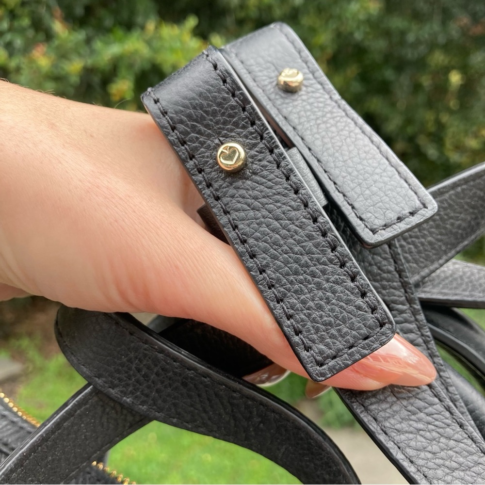Kate Spade Black Leather Satchel - Picture 10 of 12